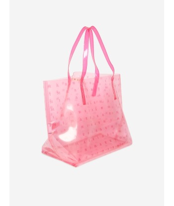 MARNI Girls Transparent Logo Bag in Pink (28cm) Venez découvrir notre 