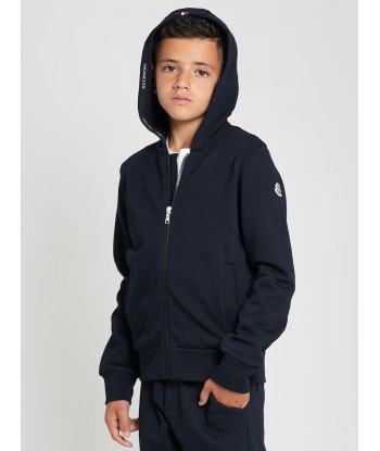 Moncler Enfant Boys Zip Up Top in Navy livraison et retour toujours gratuits