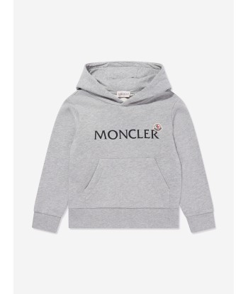 Moncler Enfant Boys Logo Hoodie in Grey votre restaurant rapide dans 