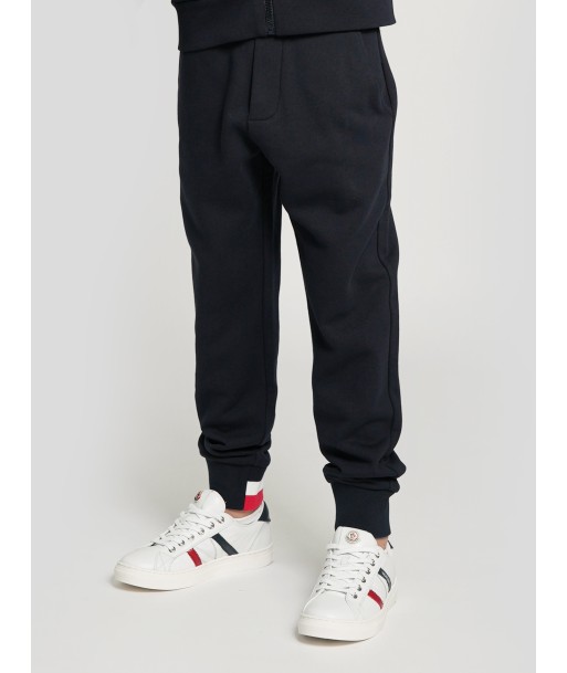 Moncler Enfant Boys Logo Joggers in Navy soldes