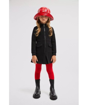 Moncler Enfant Girls Zip Up Dress in Black soldes