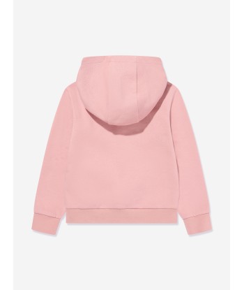 Moncler Enfant Girls Logo Hoodie in Pink basket pas cher