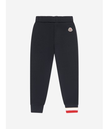 Moncler Enfant Boys Logo Joggers in Navy soldes