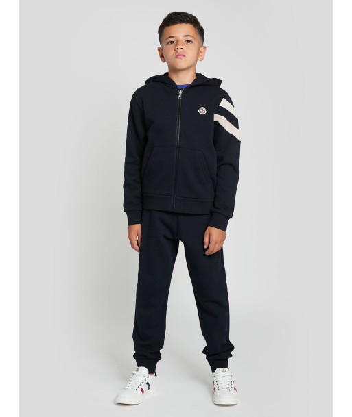 Moncler Enfant Boys Logo Tracksuit in Navy Venez acheter