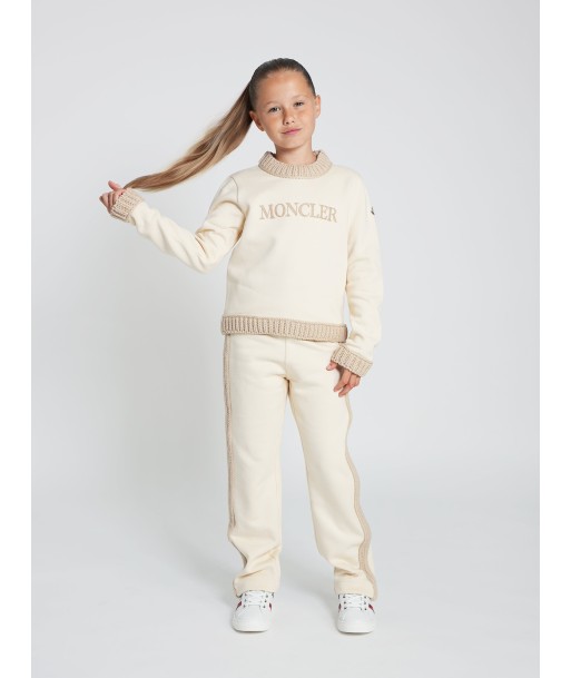 Moncler Enfant Girls Tracksuit in Ivory prix pour 