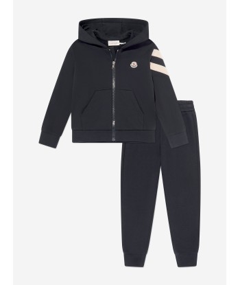 Moncler Enfant Boys Logo Tracksuit in Navy Venez acheter