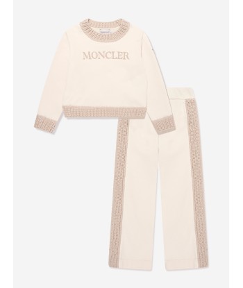 Moncler Enfant Girls Tracksuit in Ivory prix pour 