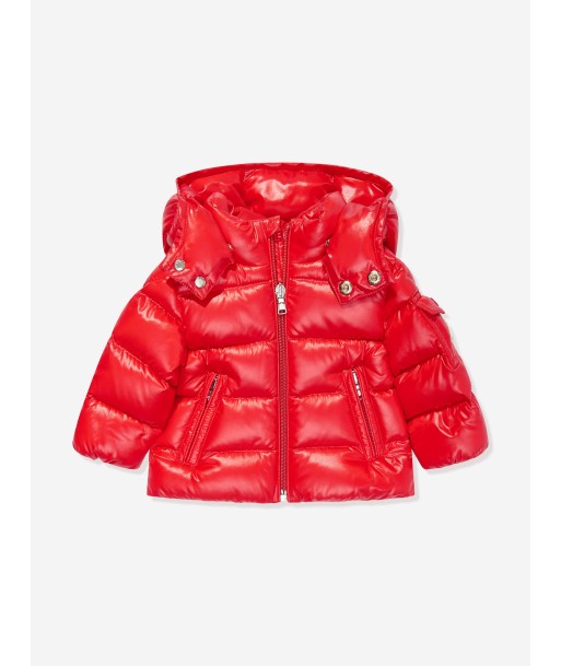 Moncler Enfant Baby Boys Down Padded New Maya Jacket in Red pas cher chine