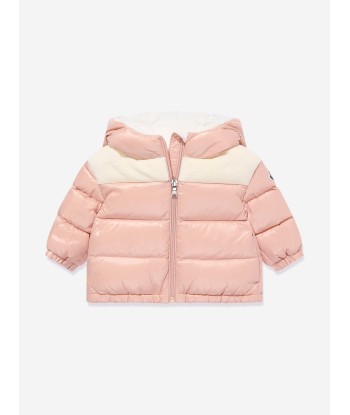 Moncler Enfant Baby Girls Down Padded Lakisha Jacket in Pink rembourrage situé sous