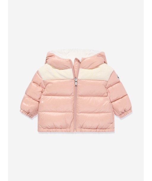 Moncler Enfant Baby Girls Down Padded Lakisha Jacket in Pink rembourrage situé sous