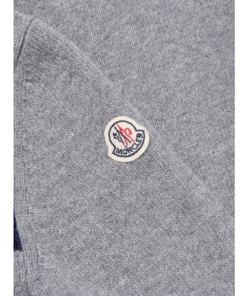 Moncler Enfant Boys Wool Knitted Jumper in Grey français