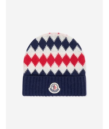 Moncler Enfant Baby Boys Wool Beanie Hat in Navy suggérées chez