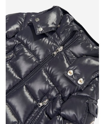 Moncler Enfant Baby Boys Down Padded New Maya Jacket in Navy la colonne vertébrale