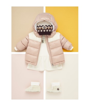 Moncler Enfant Baby Girls Down Padded Lakisha Jacket in Pink rembourrage situé sous