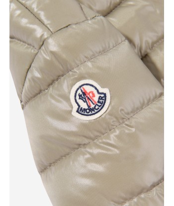 Moncler Enfant Baby Girls Down Padded Adriel Jacket in Beige paiement sécurisé