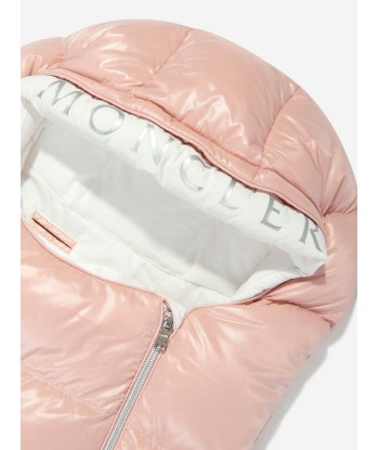 Moncler Enfant Baby Girls Down Padded Nest in Pink sur le site 