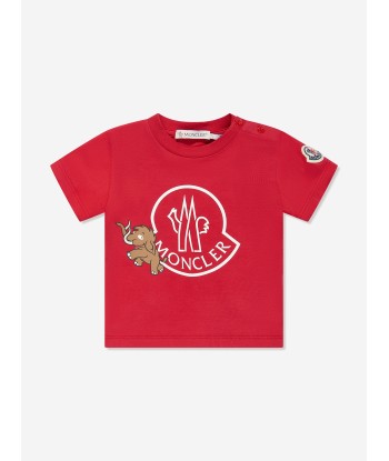 Moncler Enfant Baby Boys Logo T-Shirt in Red commande en ligne