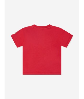 Moncler Enfant Baby Boys Logo T-Shirt in Red commande en ligne