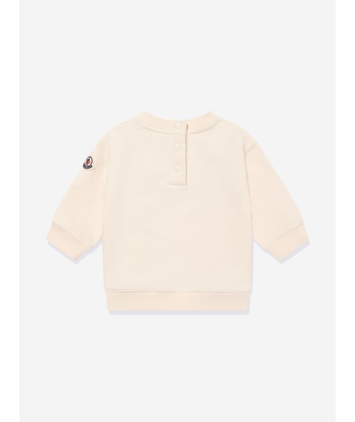 Moncler Enfant Baby Girls Bear Sweatshirt in Cream Dans la société mordern