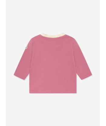 Moncler Enfant Baby Girls Long Sleeve Bear T-Shirt in Pink vente chaude votre 