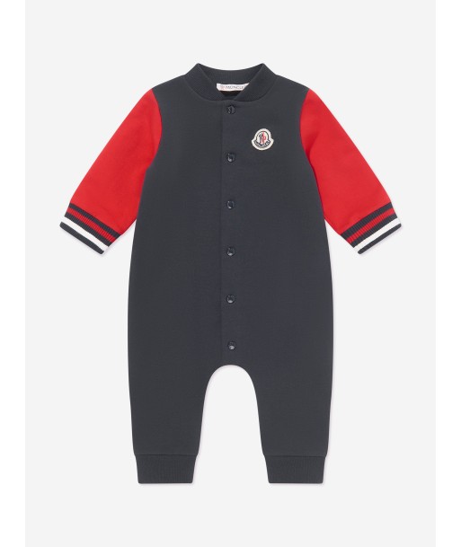 Moncler Enfant Baby Boys Logo Romper in Navy votre restaurant rapide dans 