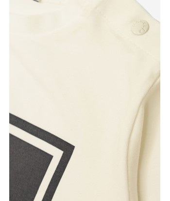 Moncler Enfant Baby Boys Long Sleeve T-Shirt in White pas cheres