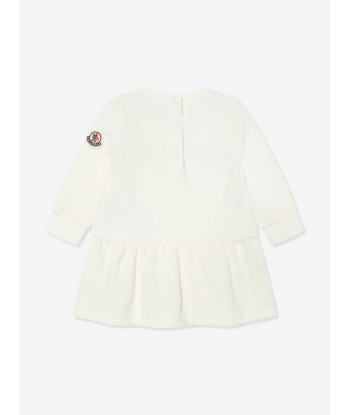 Moncler Enfant Baby Girls Logo Sweater Dress in Ivory ouvre sa boutique