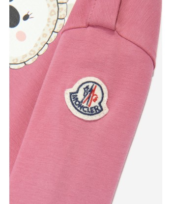 Moncler Enfant Baby Girls Long Sleeve Bear T-Shirt in Pink vente chaude votre 