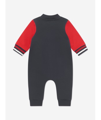 Moncler Enfant Baby Boys Logo Romper in Navy votre restaurant rapide dans 