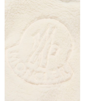 Moncler Enfant Baby Boys Zip Up Top in Ivory commande en ligne