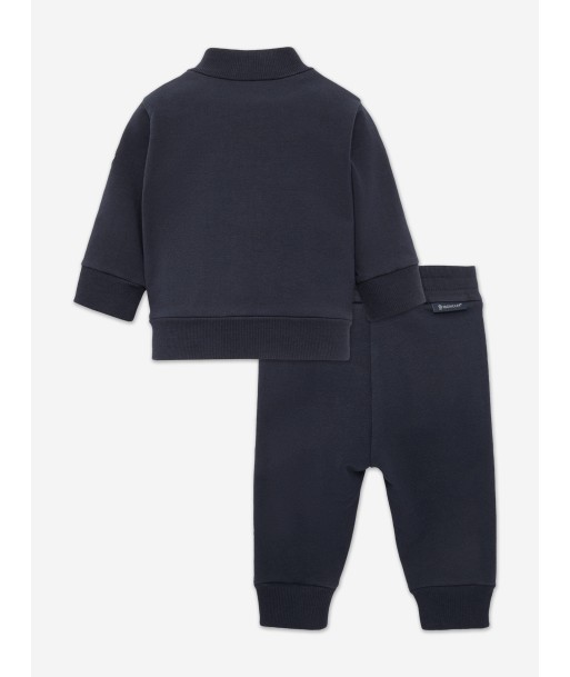 Moncler Enfant Baby Boys Branded Tracksuit in Navy Voir les baskets