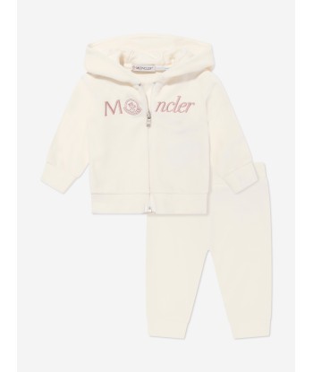 Moncler Enfant Baby Girls Logo Tracksuit in Ivory une grave pollution 