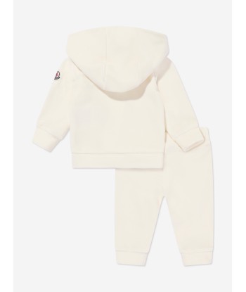 Moncler Enfant Baby Girls Logo Tracksuit in Ivory une grave pollution 