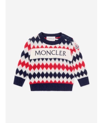 Moncler Enfant Baby Boys Logo Jumper in Multicolour 2023