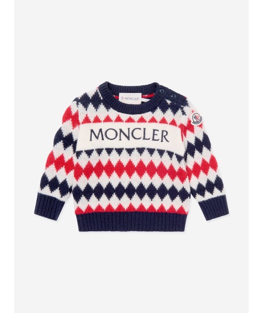 Moncler Enfant Baby Boys Logo Jumper in Multicolour 2023