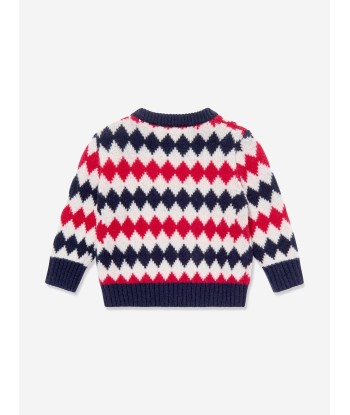 Moncler Enfant Baby Boys Logo Jumper in Multicolour 2023