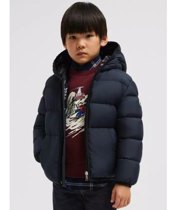 Moncler Enfant Boys Down Padded Mattan Jacket in Navy de la marque