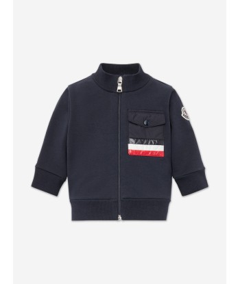 Moncler Enfant Baby Boys Branded Tracksuit in Navy Voir les baskets