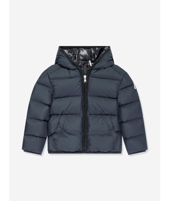 Moncler Enfant Boys Down Padded Mattan Jacket in Navy de la marque