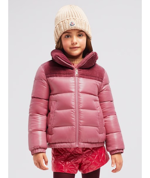 Moncler Enfant Girls Down Padded Auffrique Jacket in Pink prix pour 