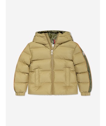 Moncler Enfant Boys Down Padded Benton Jacket in Green Toutes les collections ici