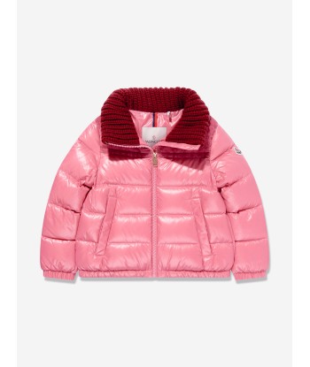 Moncler Enfant Girls Down Padded Auffrique Jacket in Pink prix pour 