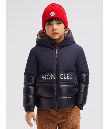 Moncler Enfant Boys Down Padded Andres Jacket in Navy de la marque