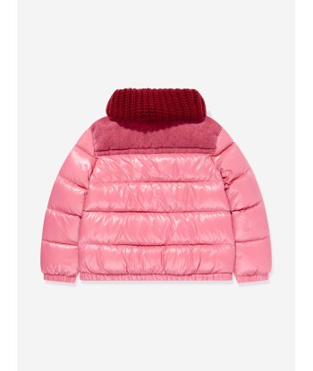 Moncler Enfant Girls Down Padded Auffrique Jacket in Pink prix pour 