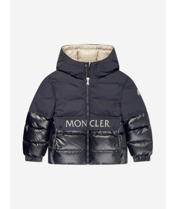 Moncler Enfant Boys Down Padded Andres Jacket in Navy de la marque