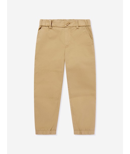 Moncler Enfant Boys Cotton Trousers in Beige le des métaux précieux