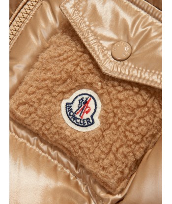 Moncler Enfant Boys Down Padded Yule Jacket in Beige français