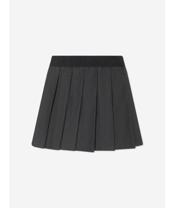 Moncler Enfant Girls Pleated Skirt in Black Paris Déstockage Promo