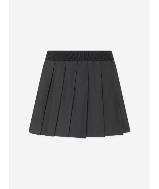 Moncler Enfant Girls Pleated Skirt in Black Paris Déstockage Promo