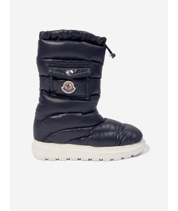 Moncler Enfant Kids Down Padded Petit Gaia Pocket Snow Boots in Navy Toutes les collections ici